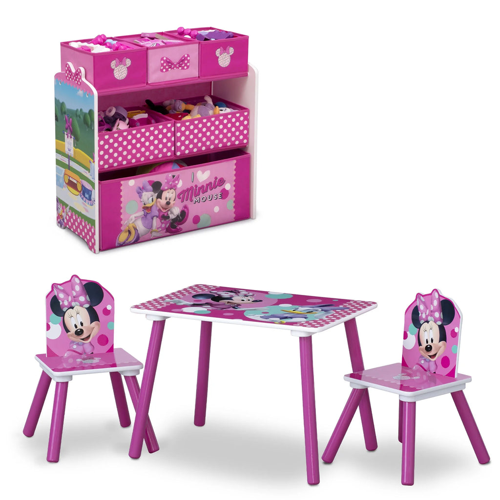 Set juego de mesa y organizador infantil  Minnie Mouse Delta Children
