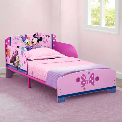 Cama de madera y metal infantil Minnie Mouse Delta Children
