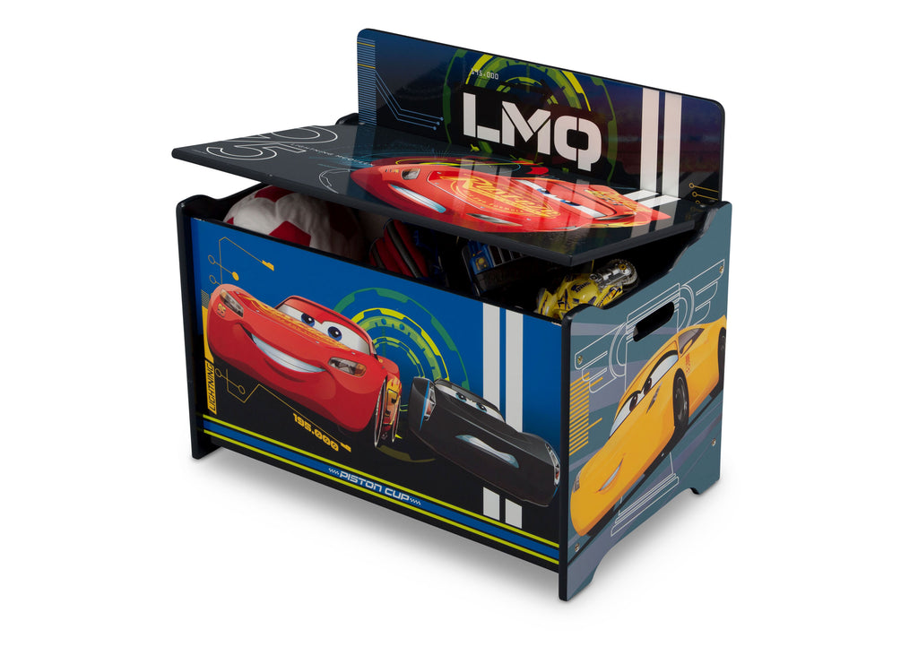 Baúl infantil para juguetes Cars Disney Deluxe Delta Children