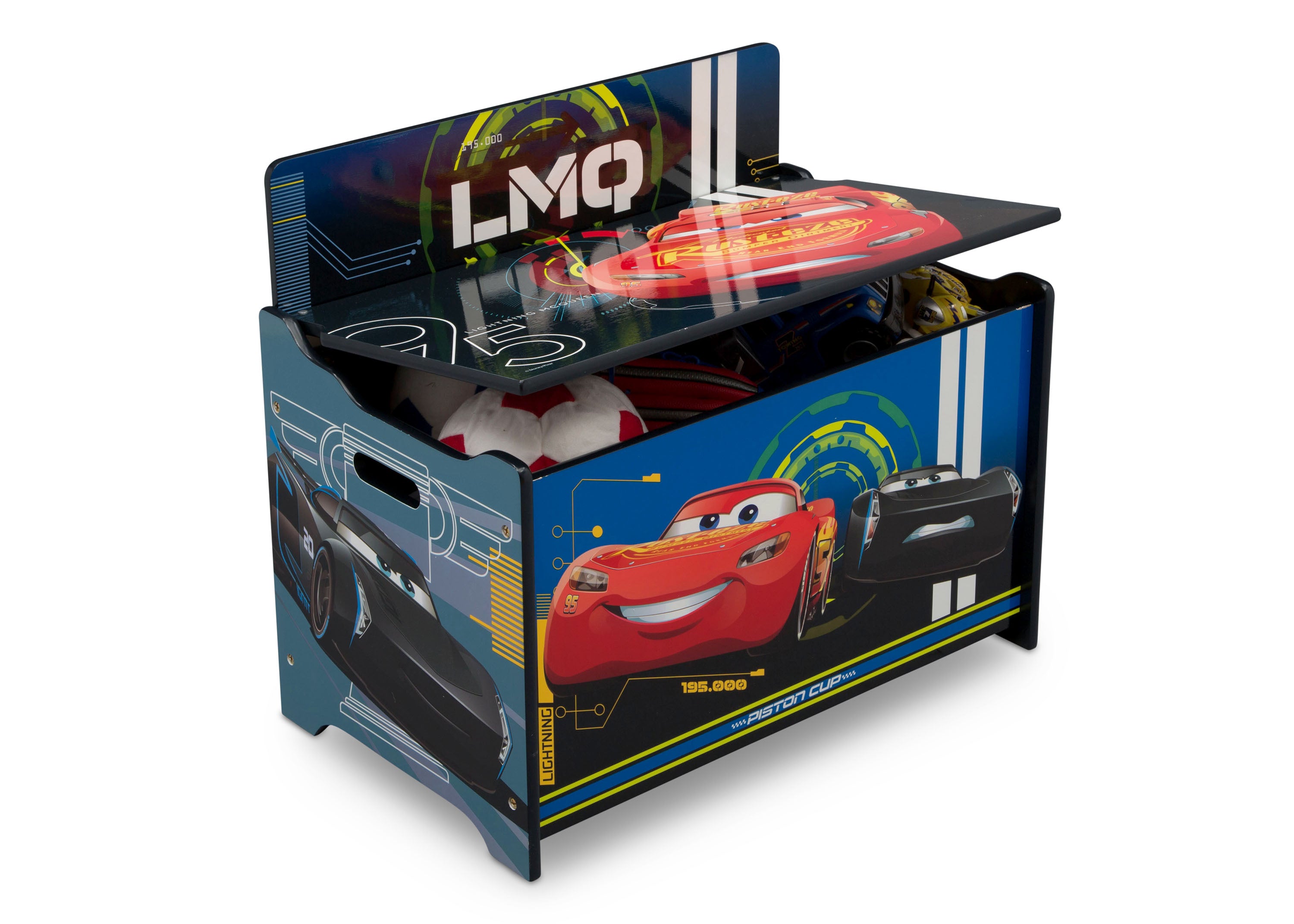 Baúl infantil para juguetes Cars Disney Deluxe Delta Children