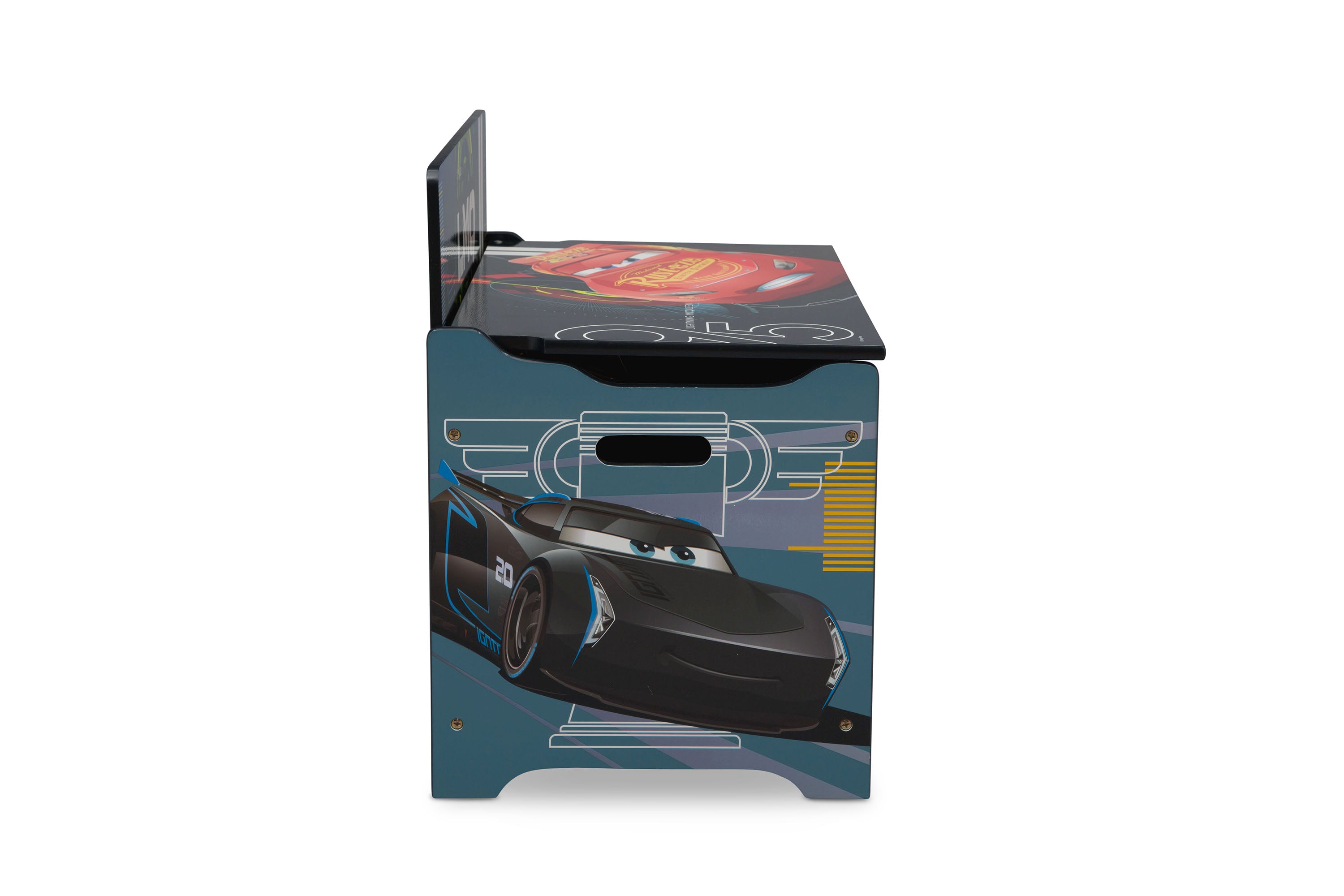 Baúl infantil para juguetes Cars Disney Deluxe Delta Children