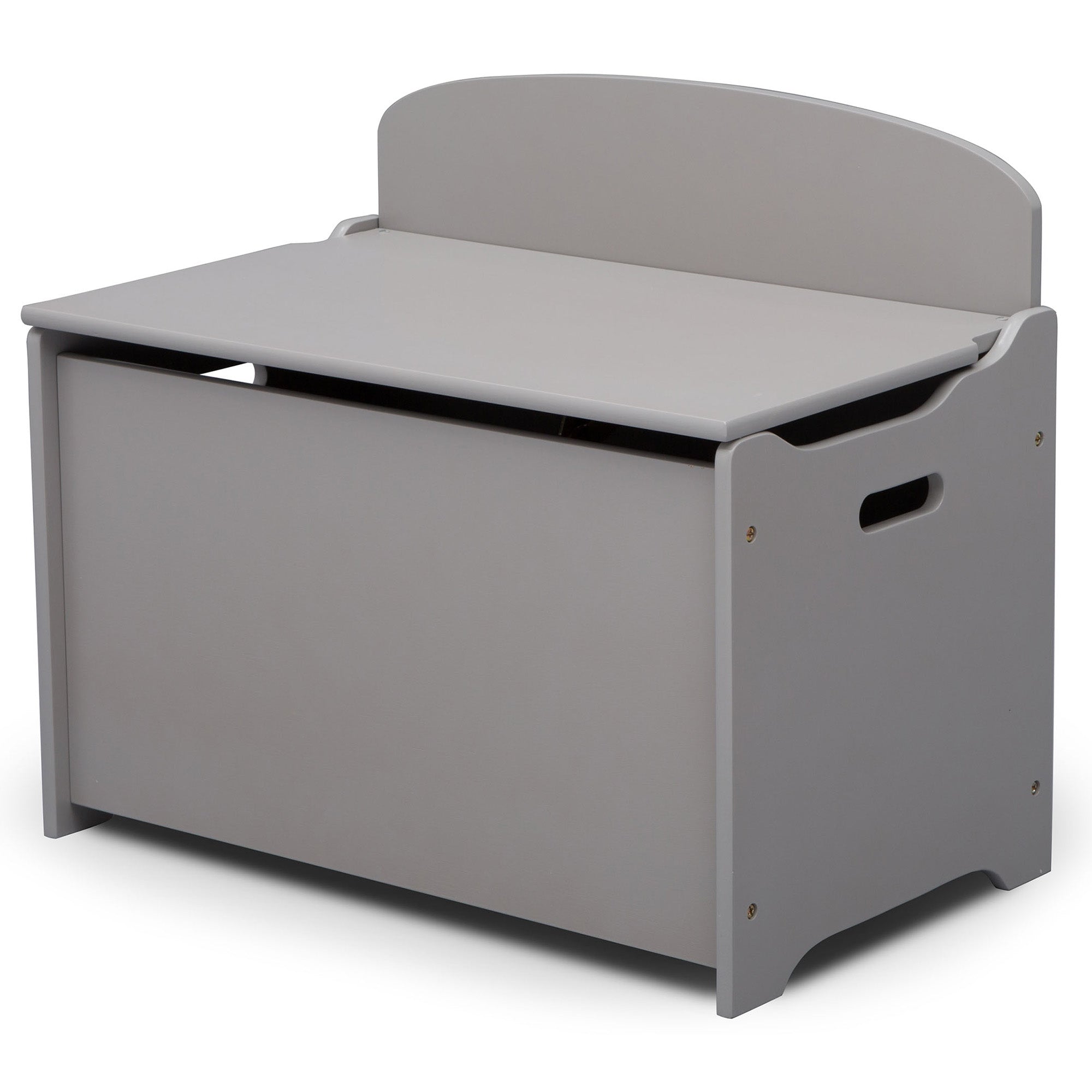 Baúl de juguetes liso infantil gris Delta Children