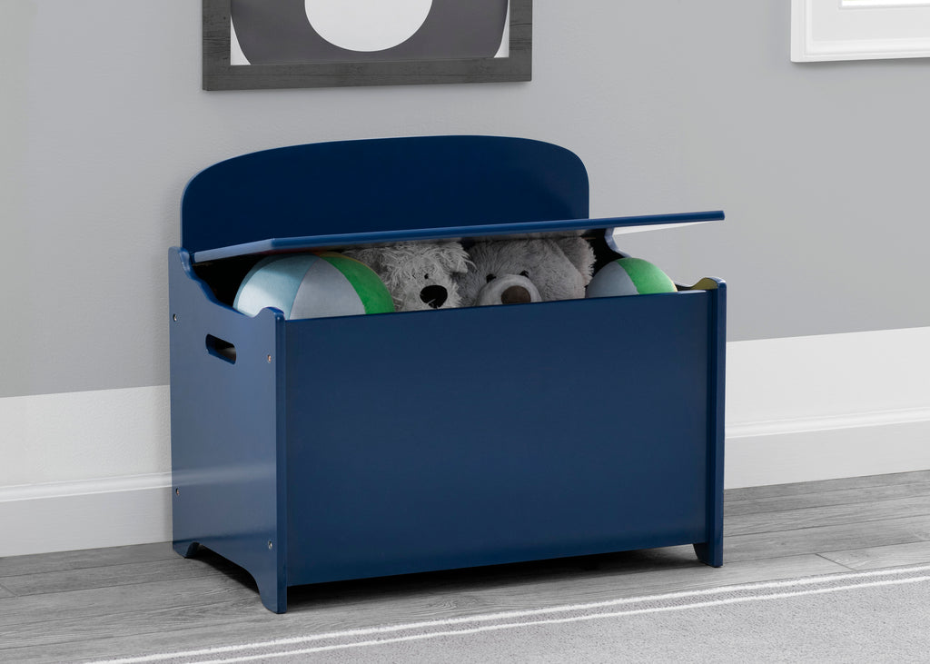 Baúl de juguetes liso infantil azul Delta Children