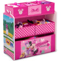 Organizador de juguetes infantil  Minnie Mouse Disney - 6 contenedores Delta Children