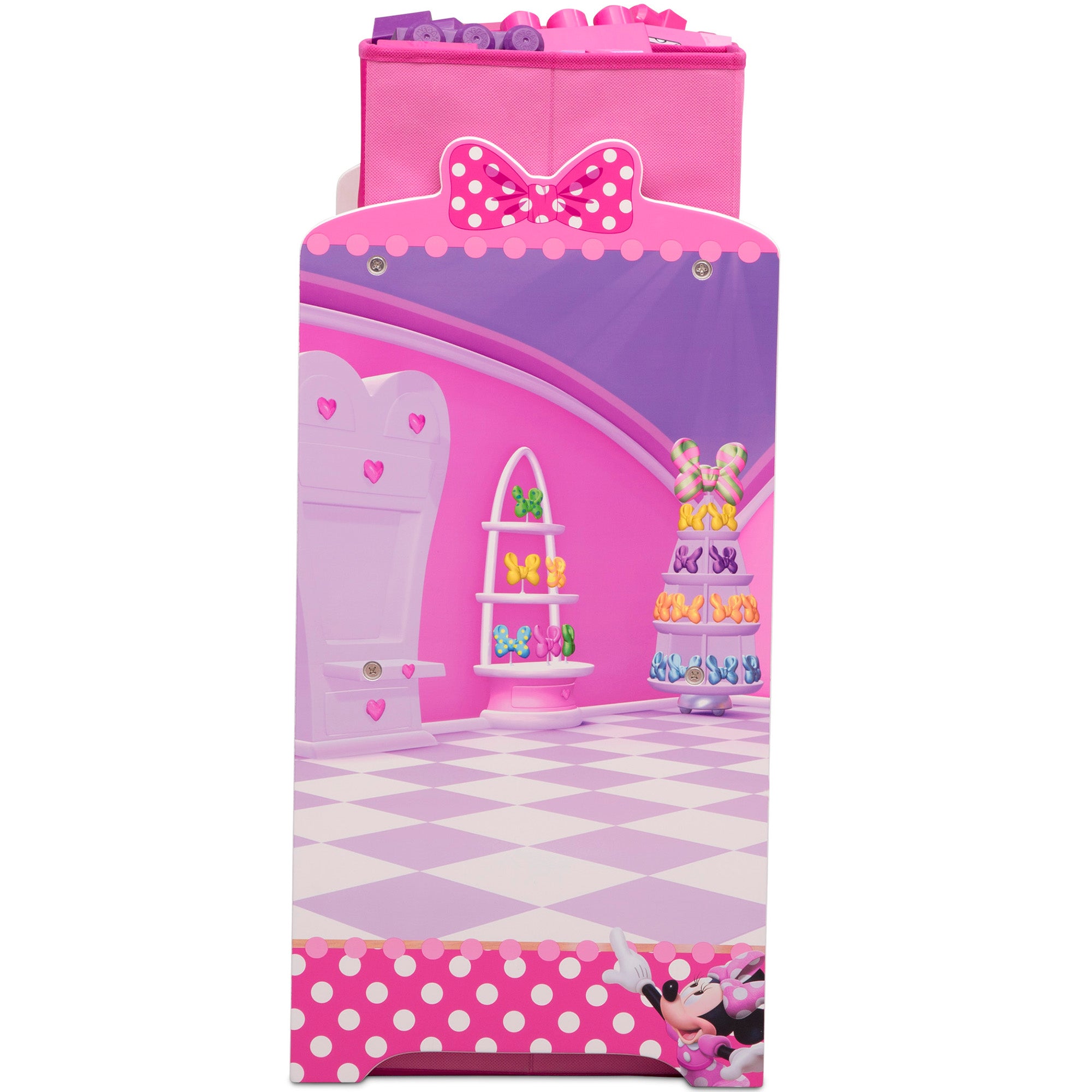 Organizador de juguetes infantil  Minnie Mouse Disney - 6 contenedores Delta Children