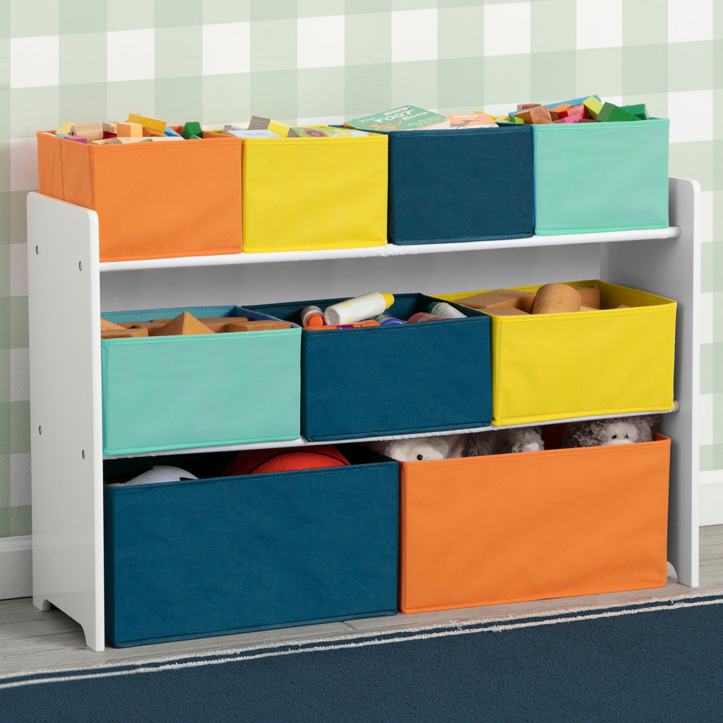 Organizador infantil extra grande multicolor  de 9 contenedores Delta Children