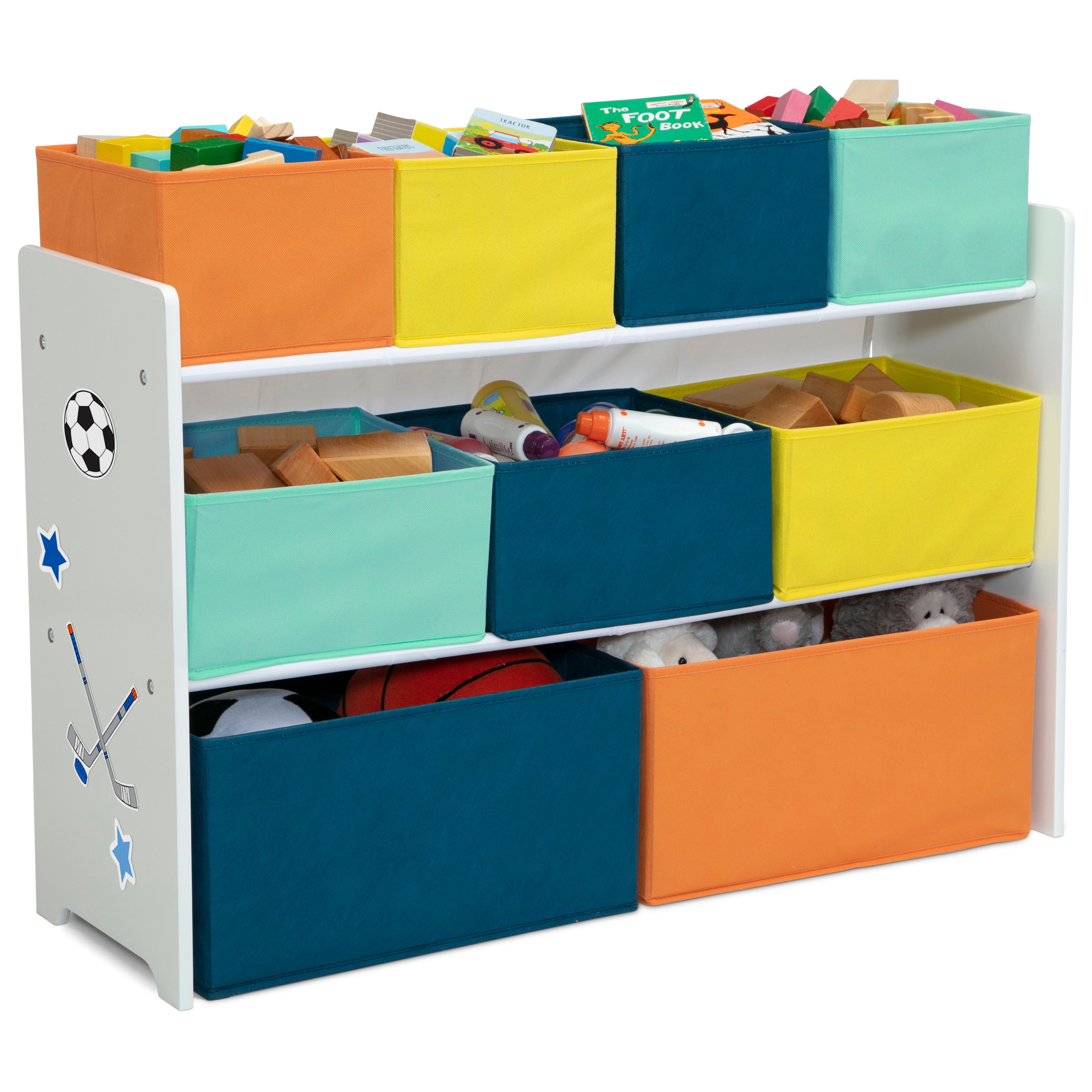 Organizador infantil extra grande multicolor  de 9 contenedores Delta Children