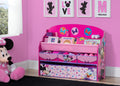 Organizador de libros y juguetes Deluxe infantil  Minnie Mouse Disney - 5 contenedores Delta Children