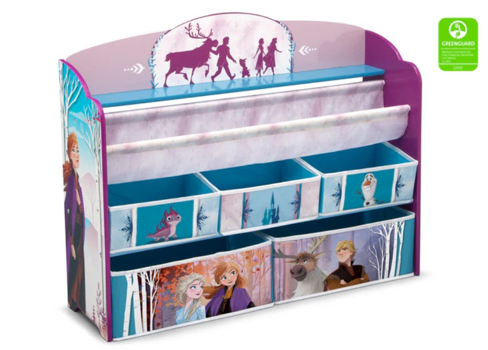 Organizador de libros y juguetes Deluxe infantil Frozen II Disney - 5 contenedores Delta Children