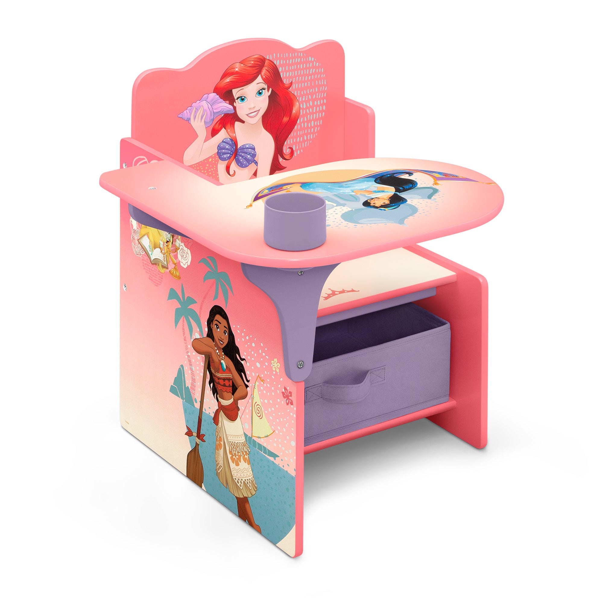 Escritorio con silla infantil con compartimento de almacenamiento, Princesas Disney Disney Delta Children