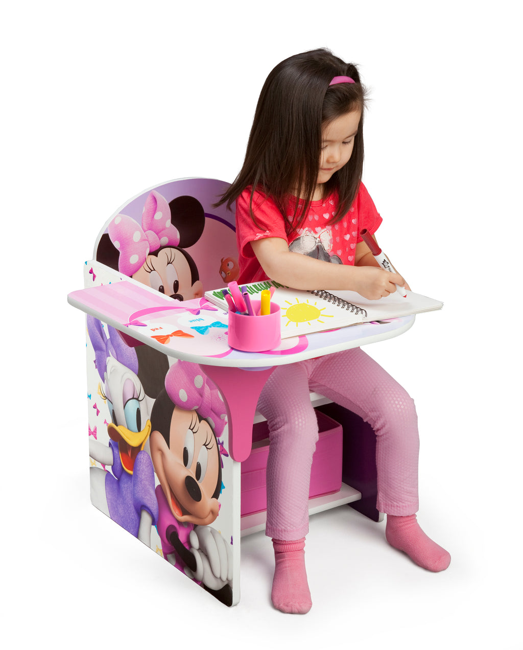 Escritorio infantil con almacenamiento Minnie Mouse Delta Children