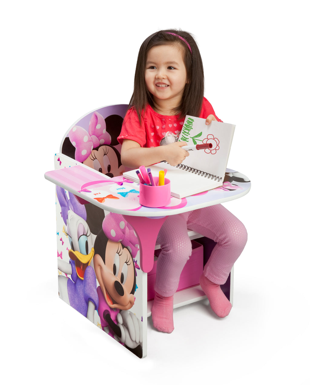 Escritorio infantil con almacenamiento Minnie Mouse Delta Children