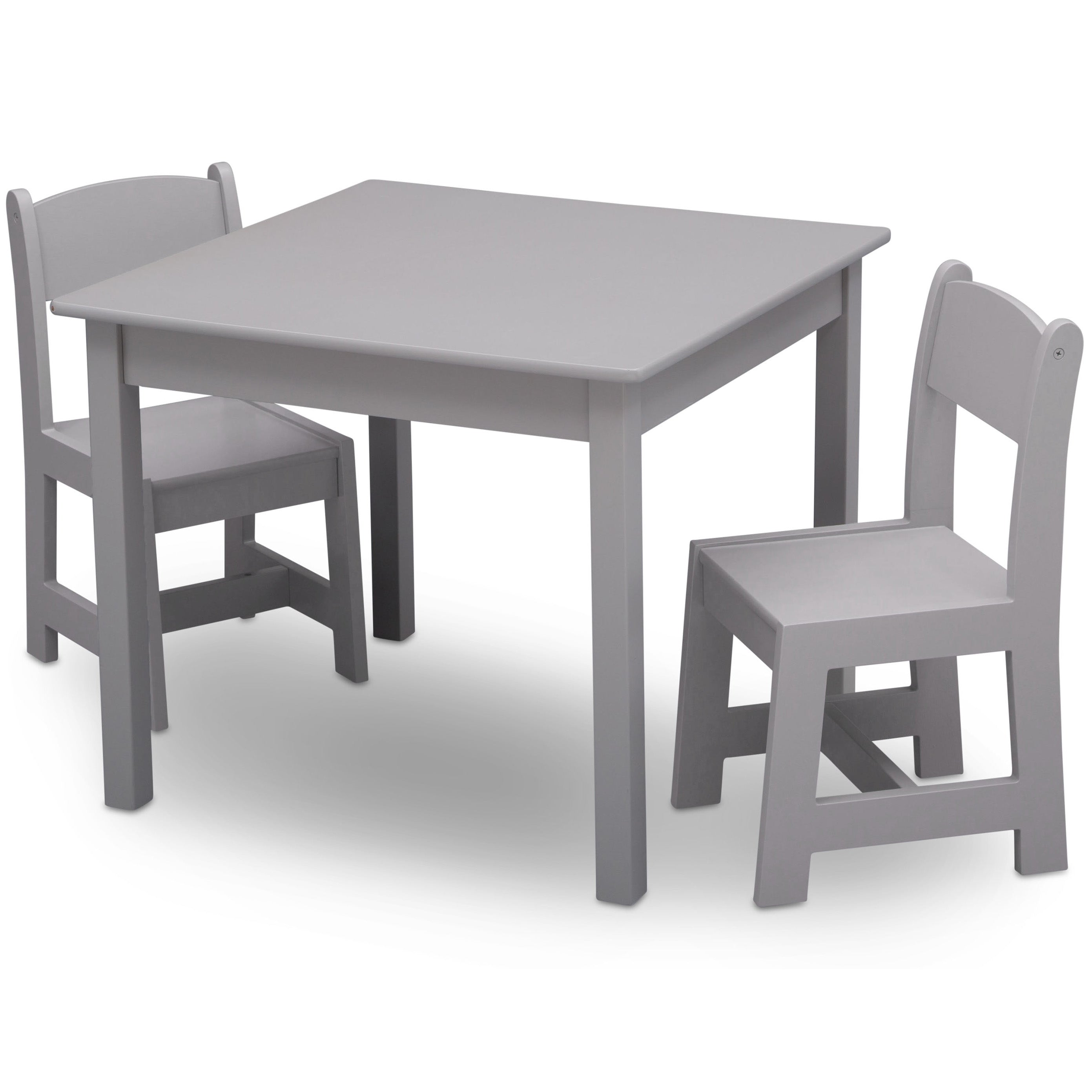 Juego de mesa y 2 sillas infantil gris Delta Children