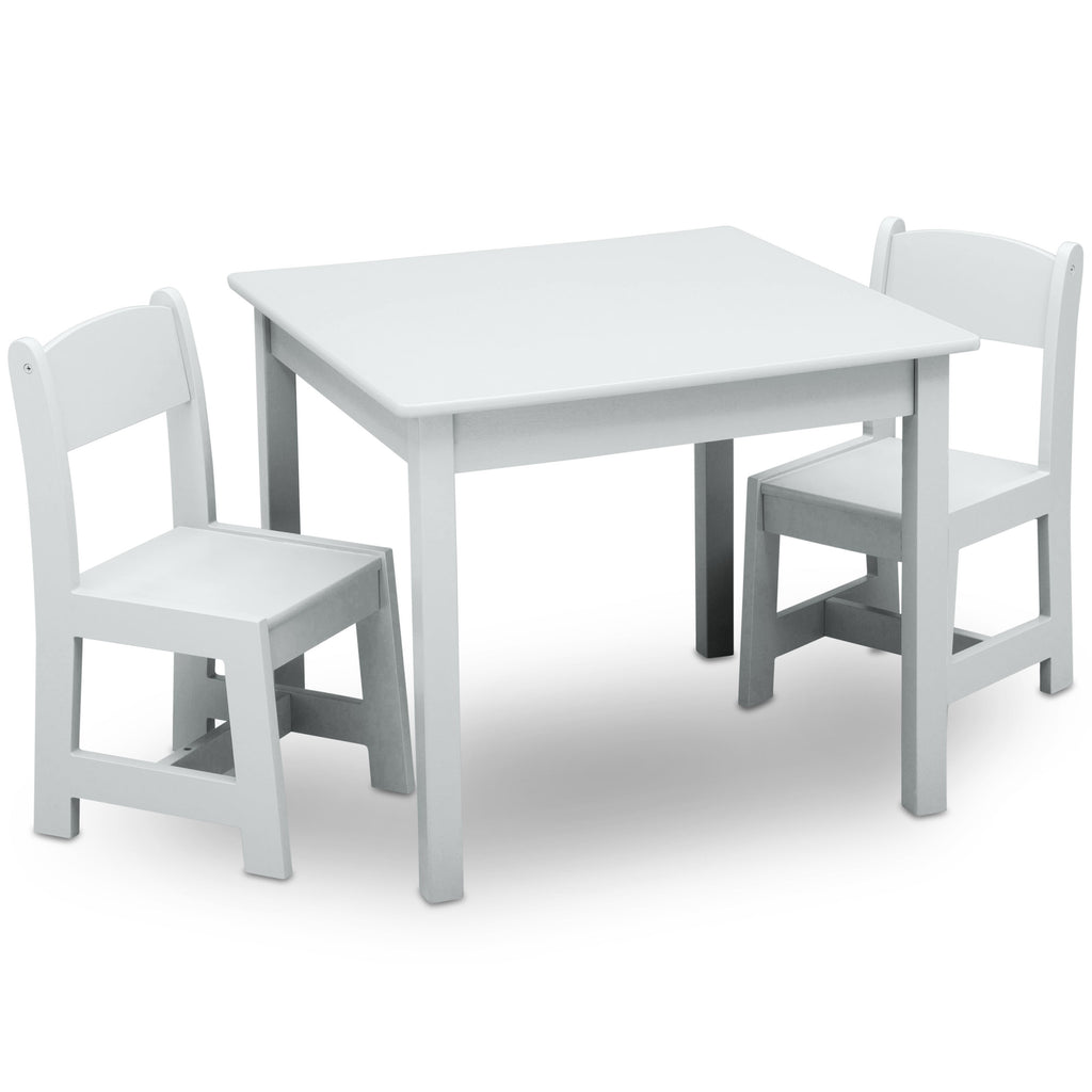 Juego de mesa y 2 sillas infantil blanco Delta Children