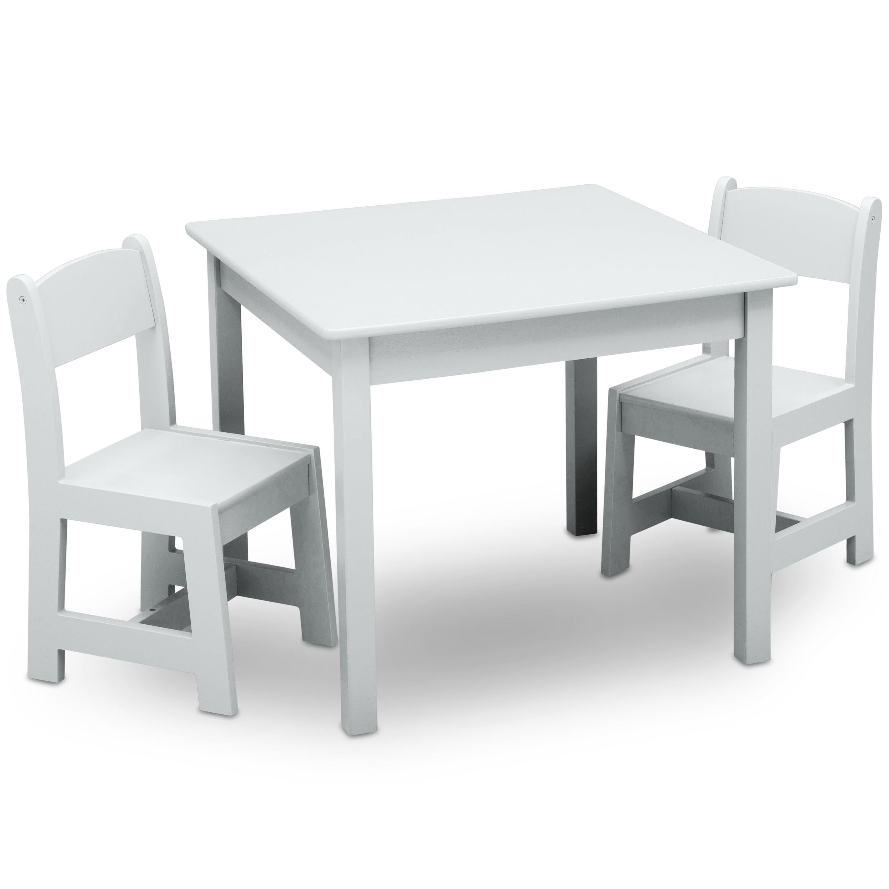 Juego de mesa y 2 sillas infantil blanco Delta Children